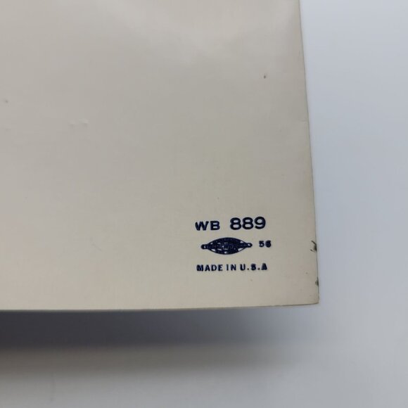 Vintage 1956 Christmas Card With Santa & Candy Cane Design - Picture 5 of 6